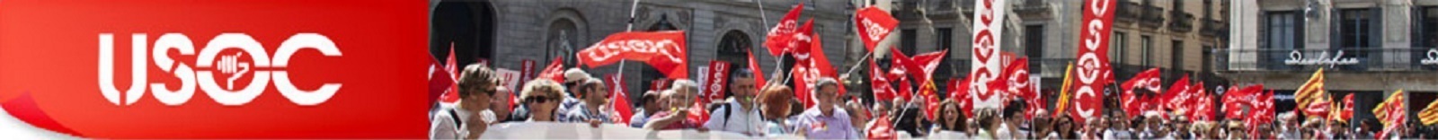 Banner capçalera USOC manifestació